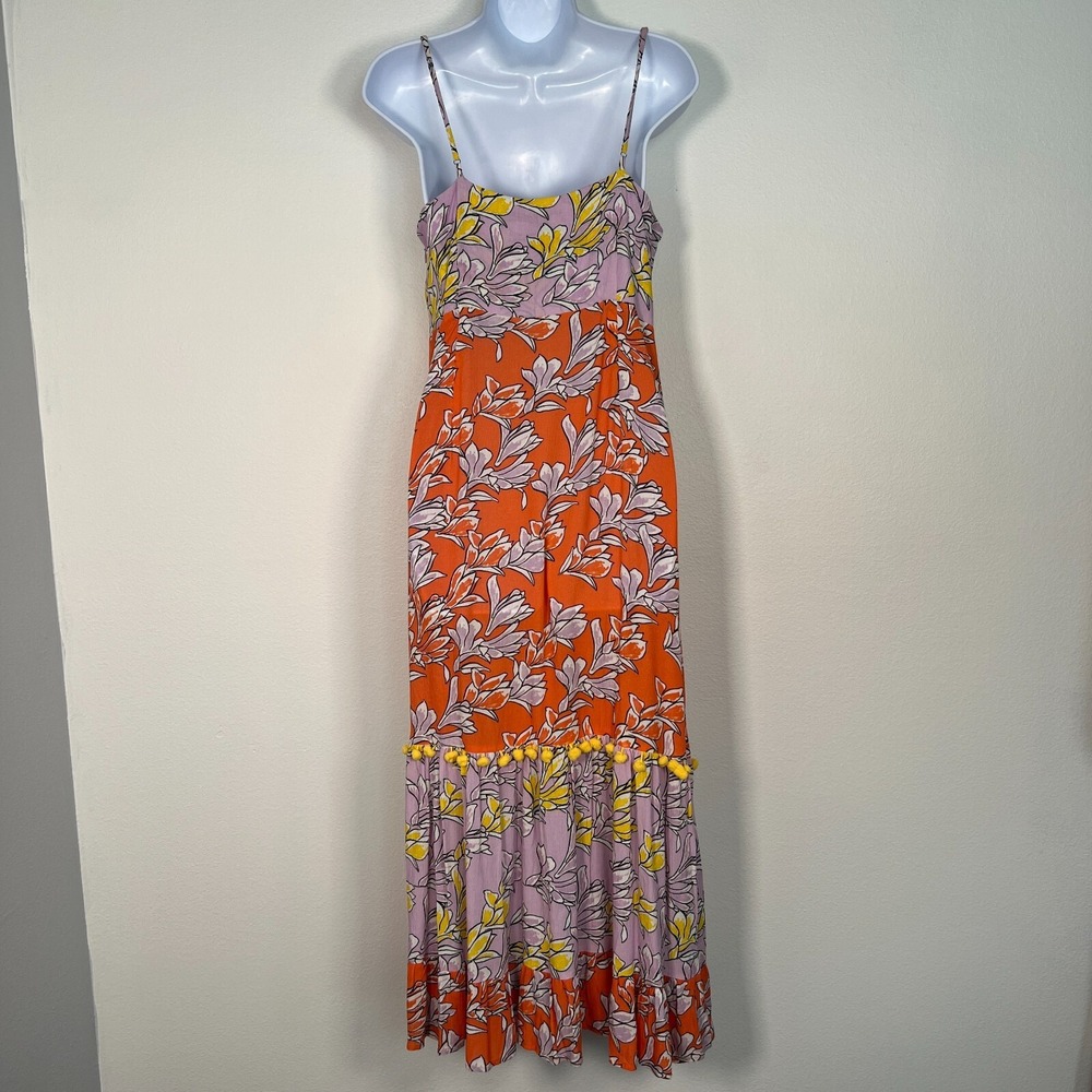 FARM Rio Orange and Lavender Floral Maxi Dress - Picture 2 of 11